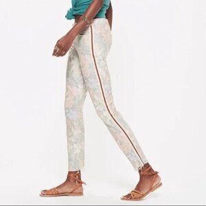 MOTHER The Looker Ankle Fray So Far Gone Denim Jean Floral Racer Sz 26 Pink